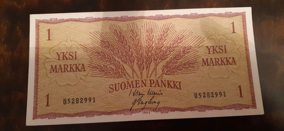 Suomen pankin 1mk setelit