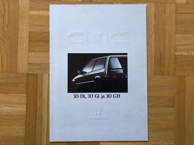 Esite Honda Civic 3-ov DL / GL / GTI 1985/1986