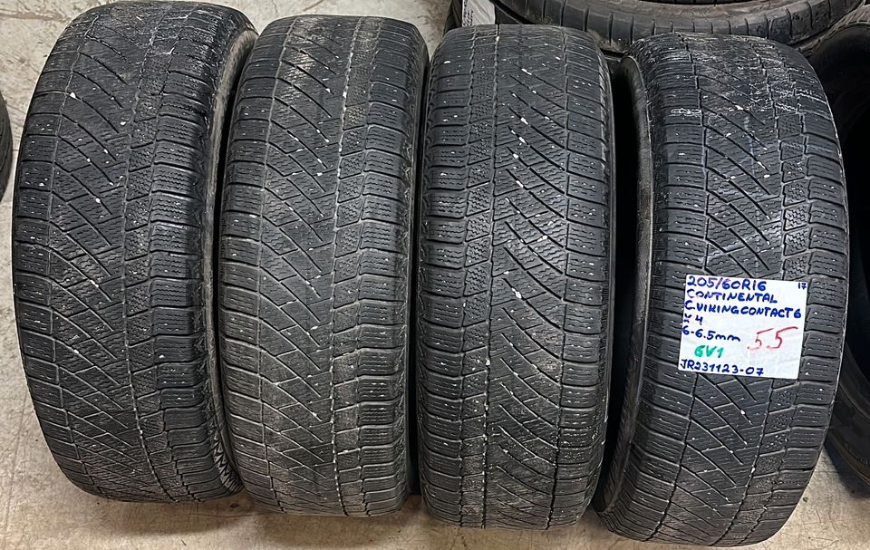 205/60R16 käytetyt kitkarenkaat Continental