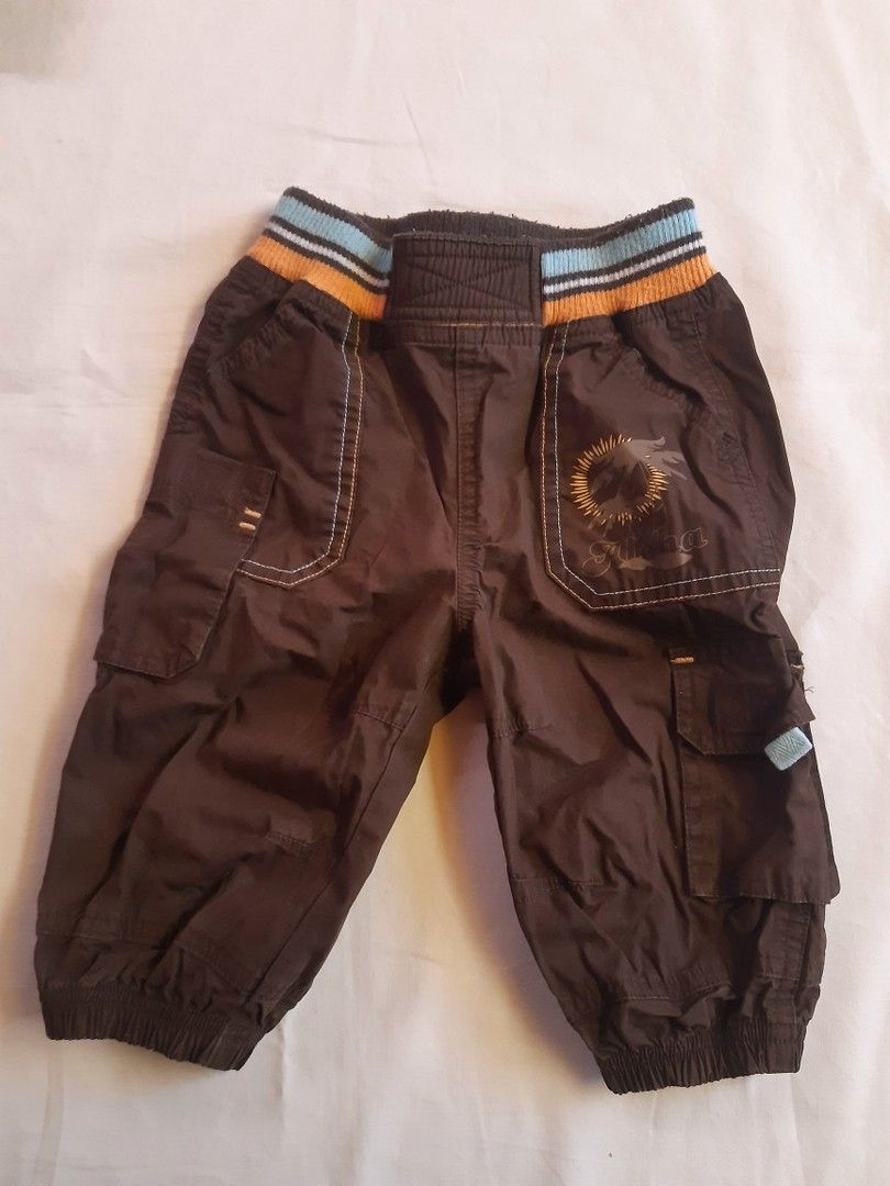 KappAhl ruskeat housut, 68 cm