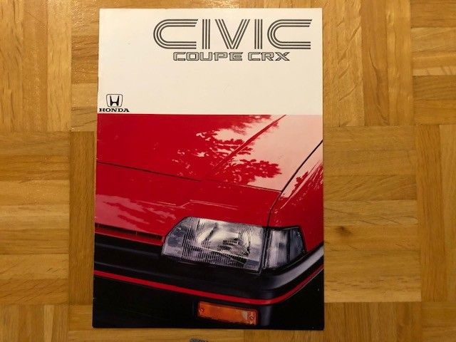 Esite Honda Civic CRX, noin vuodelta 1985