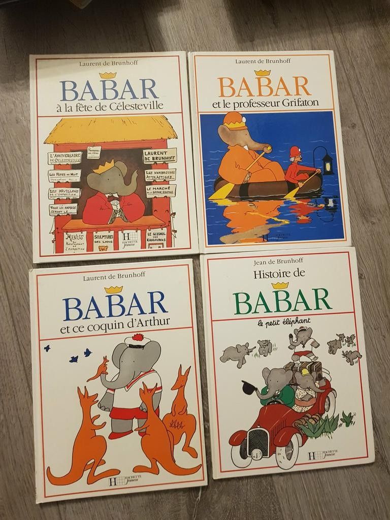 Babar / 6 books in French / français / Laurent de Brunhof
