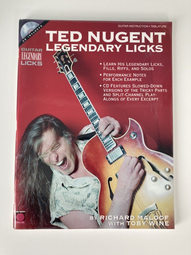 Ted Nugent nuotti kirja ja cd