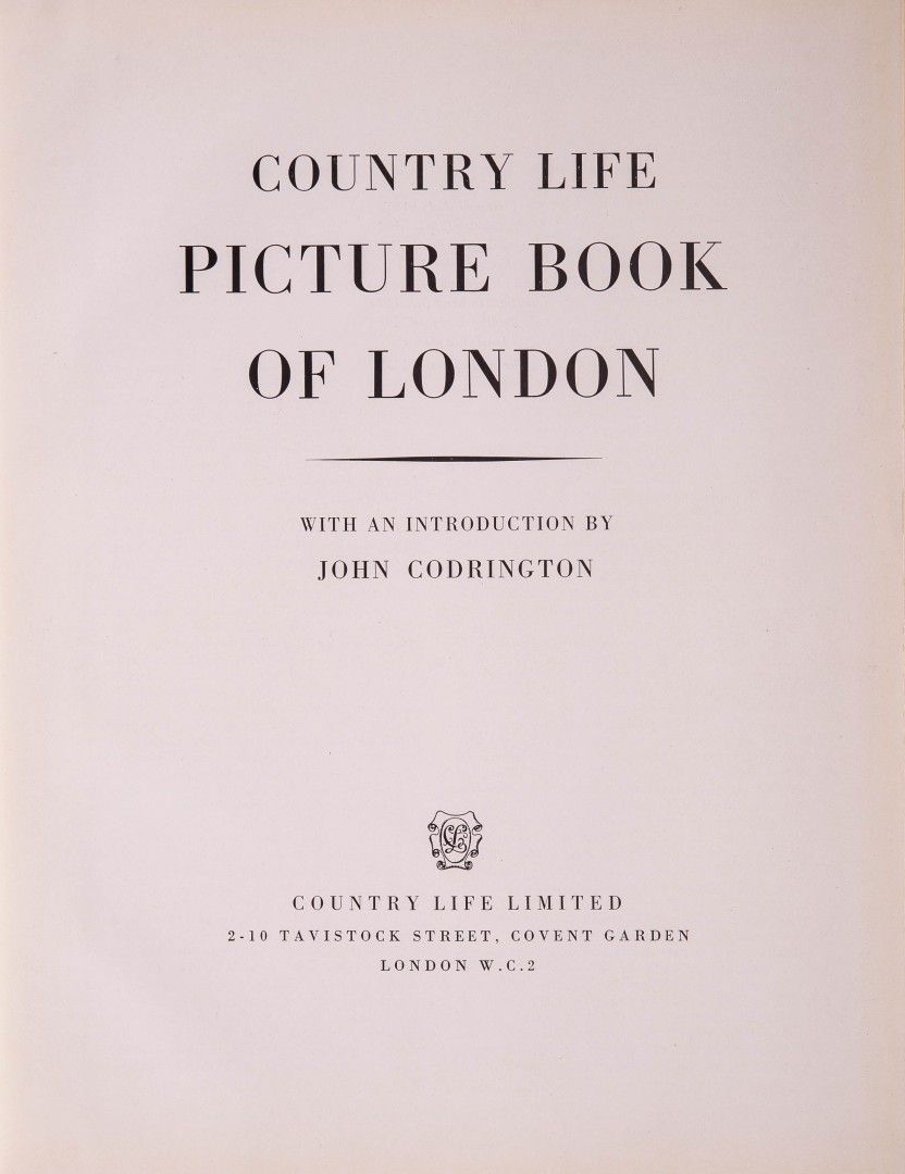 Country life picture book of London