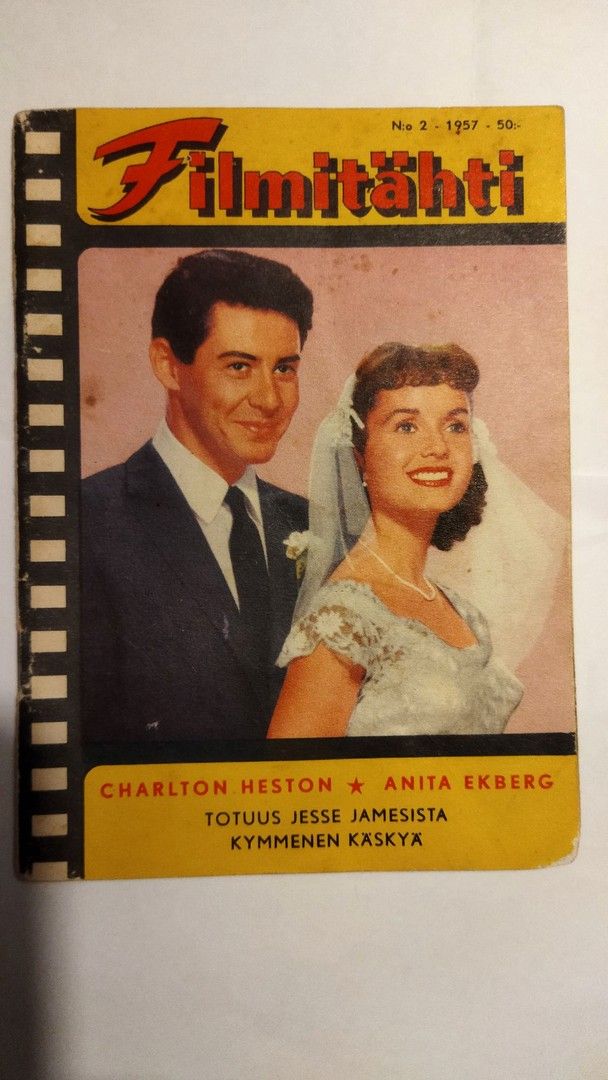 Filmitähti 2/1957 Charlton Heston, Anita Ekberg