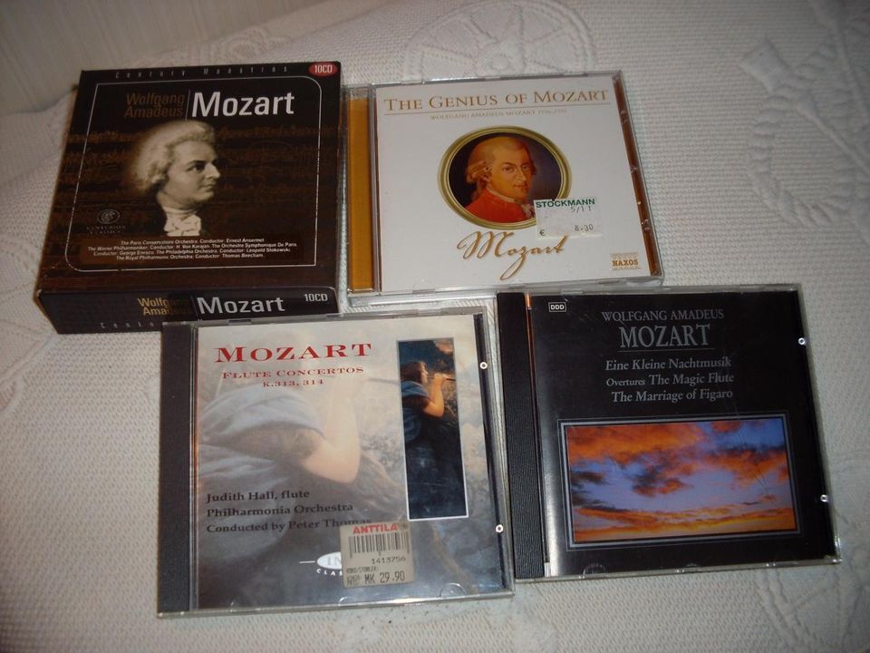 CD- levyjä Mozart musiikkia