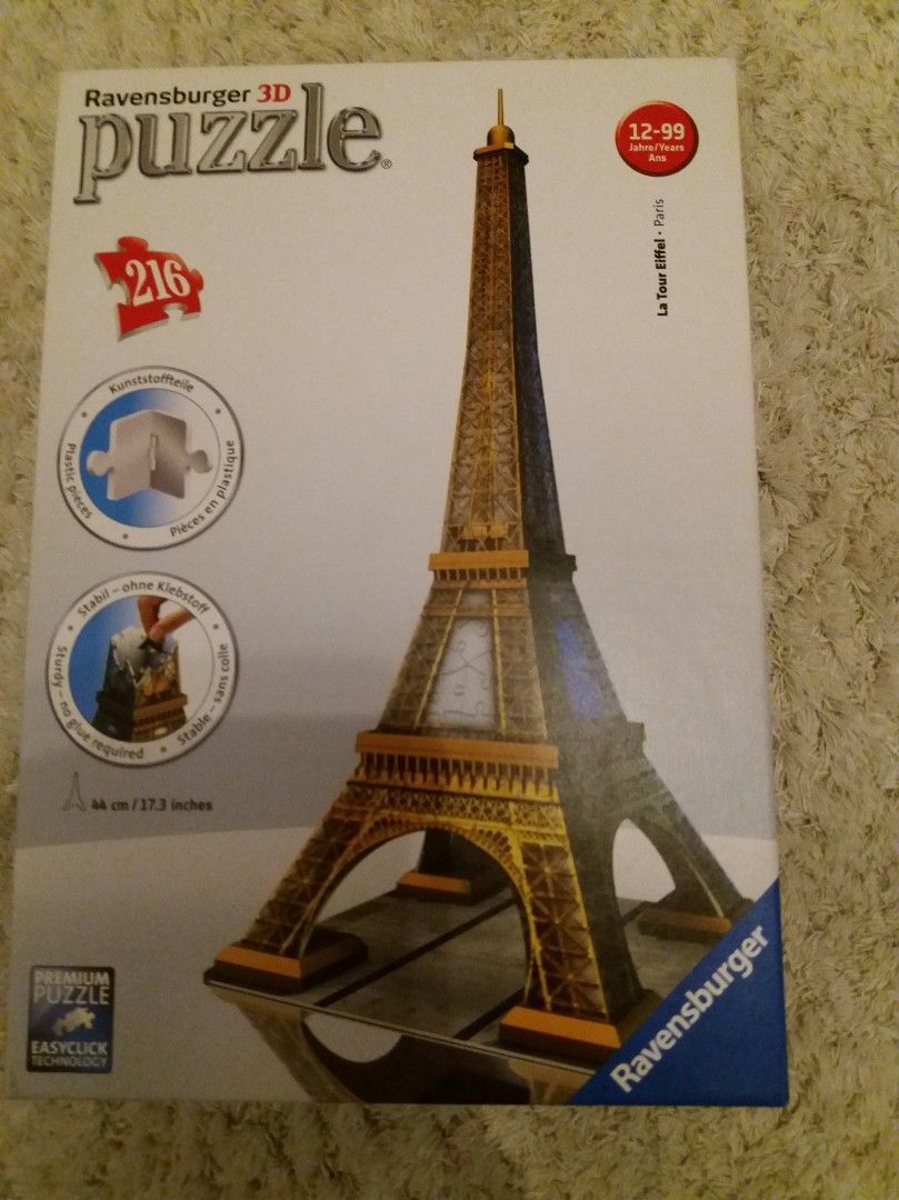 3D palapeli Eiffel torni, 216 palaa