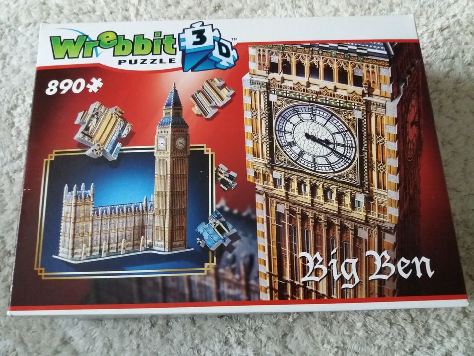 Wrebbit 3D palapeli Big Ben 890 palaa