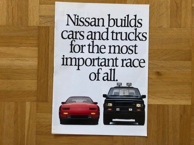 Esite Nissan mallisto 1988, 300ZX 200SX Maxima ym