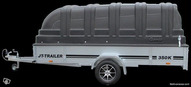 Peräkärry Jt-trailer 150x350x35 + kuomu