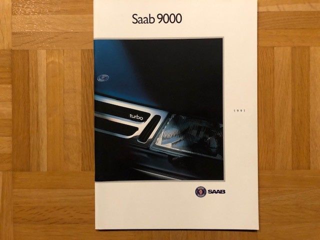 Esite Saab 9000 vuodelta 1991, CD & Turbo