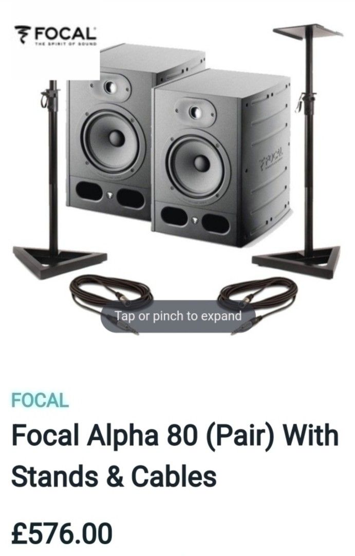 Focal Alpha 80 aktiivikaiuttimet/studio monitorit