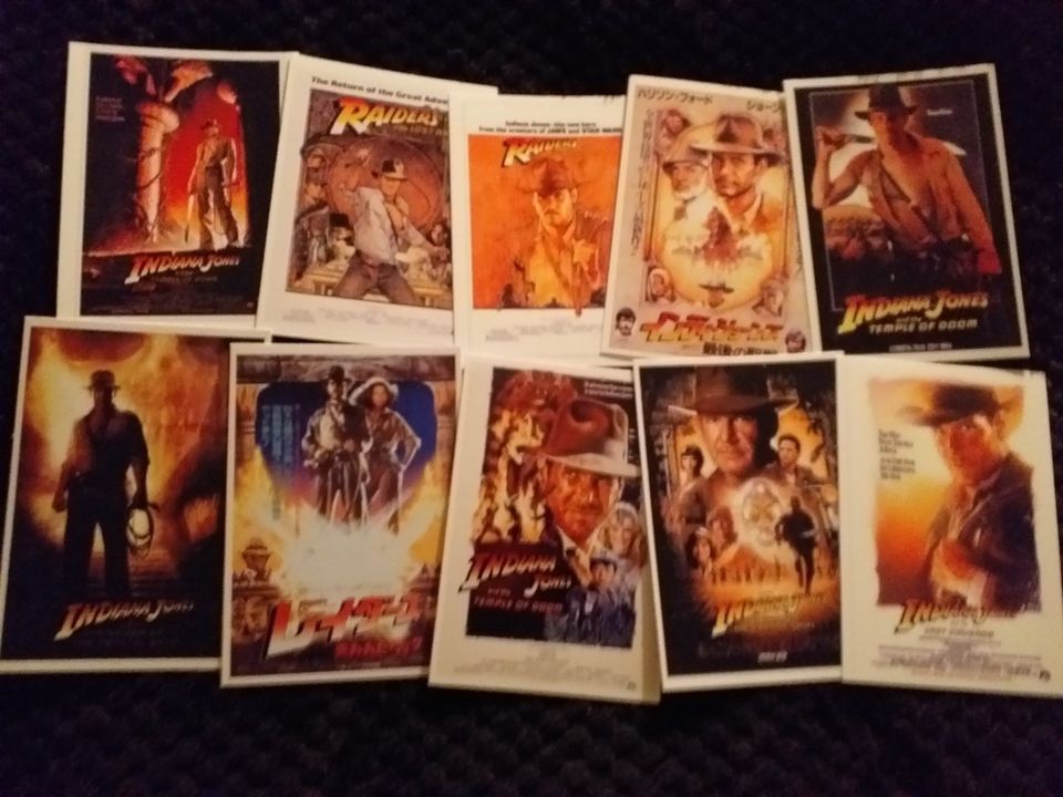 INDIANA JONES postikorttisetti 10kpl