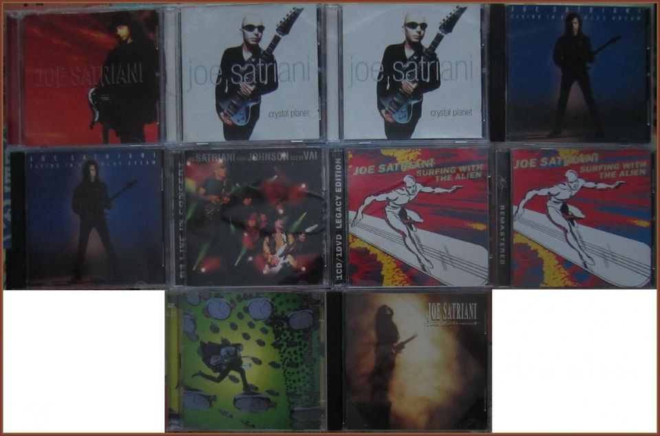 Joe Satriani, Steve Vai & Yngwie Malmsteen - cd's