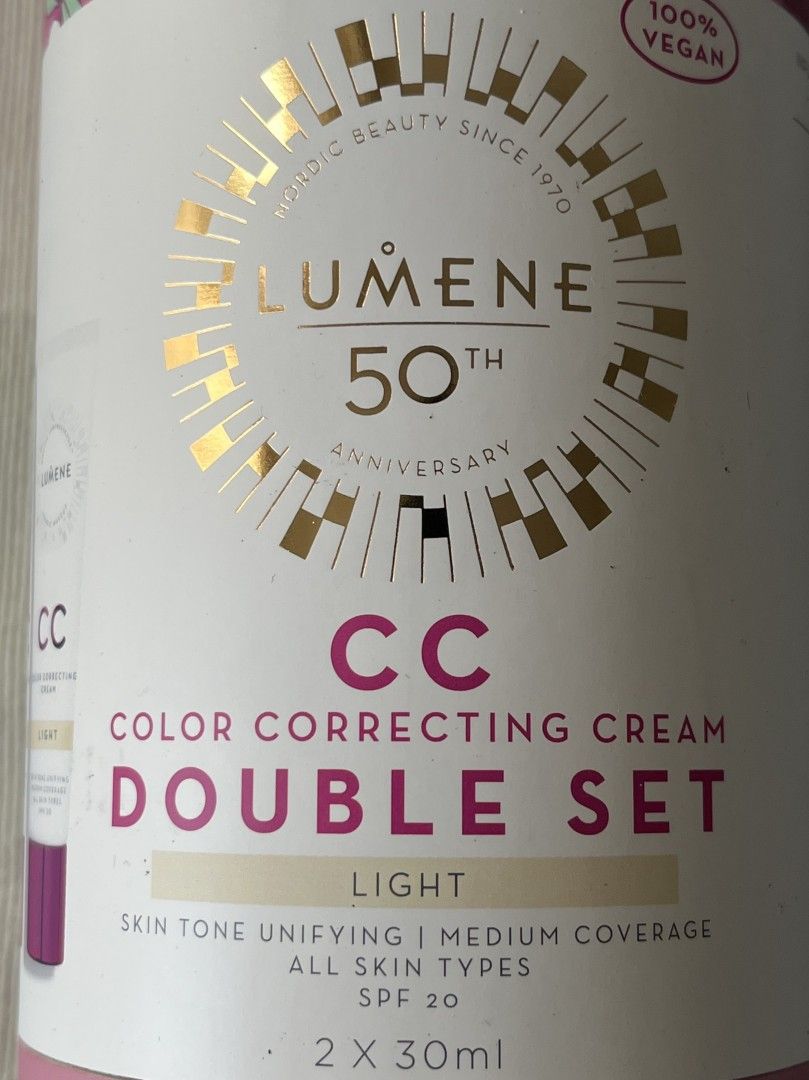 Lumene CC Color Correcting Cream SPF20 Light tupla