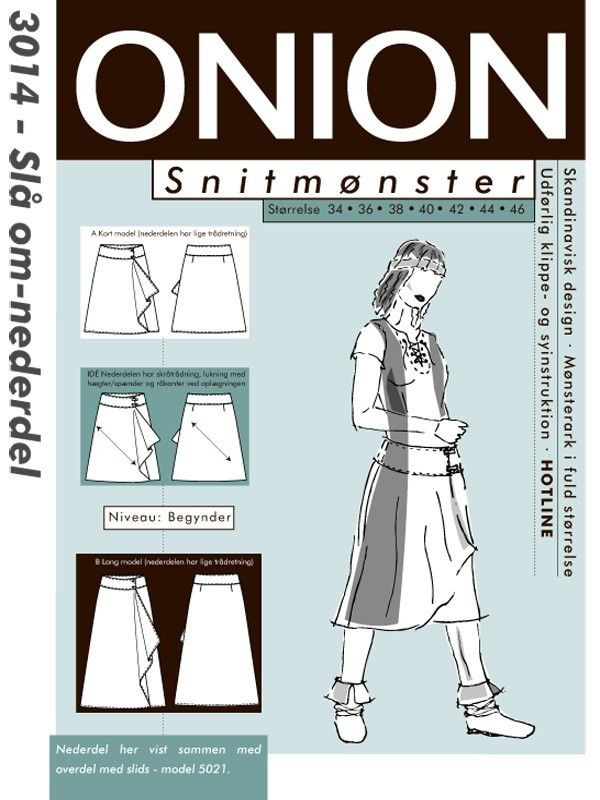 ONION Ompelukaava liehukehame koot 34-46