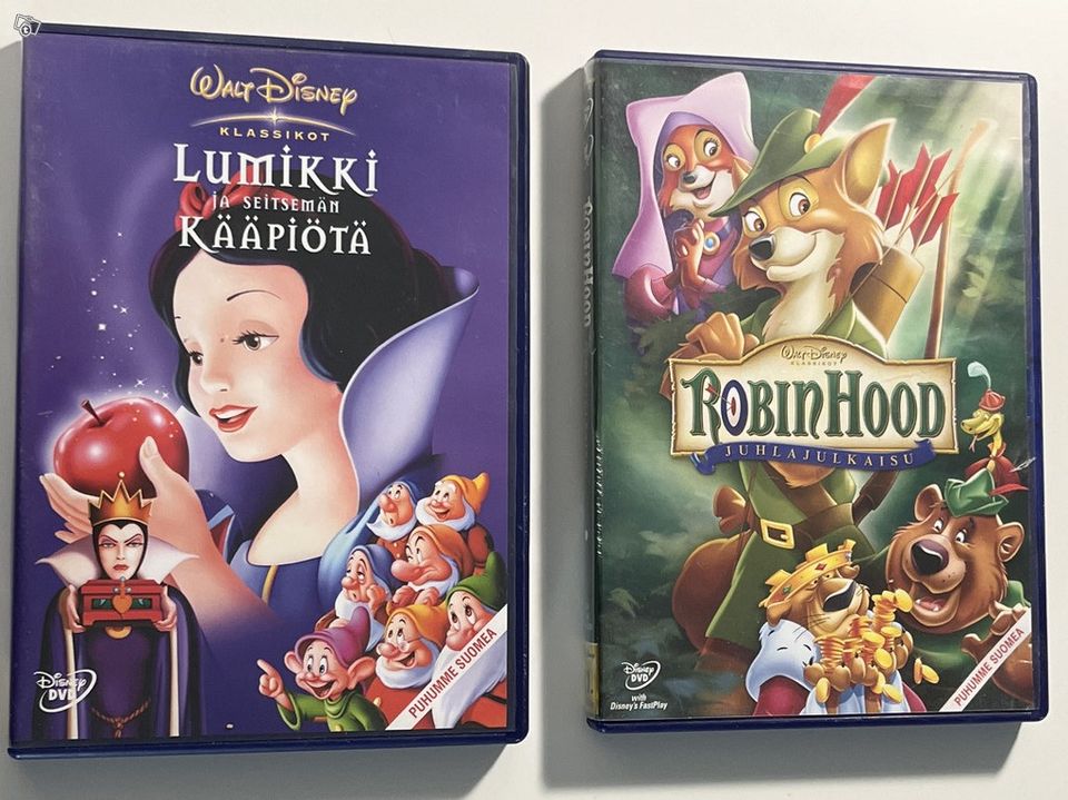 Walt Disney Lumikki ja 7 kääpiötä, Robin Hood.