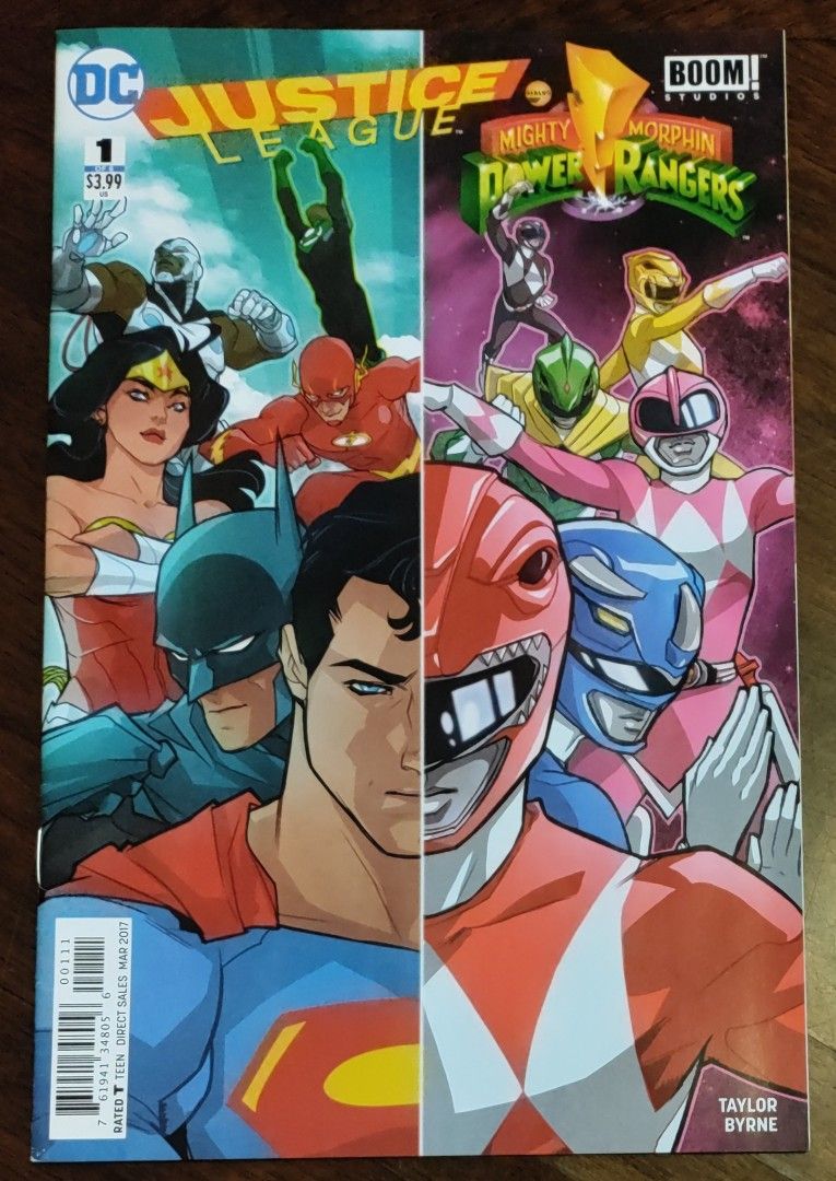 Justice League/Power Rangers sarjakuvia