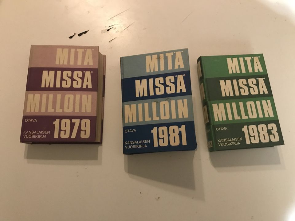 Mitä missä milloin kirjat