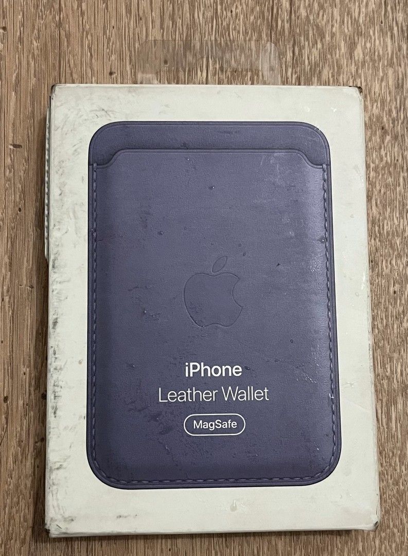Iphone leather wallet (violet)