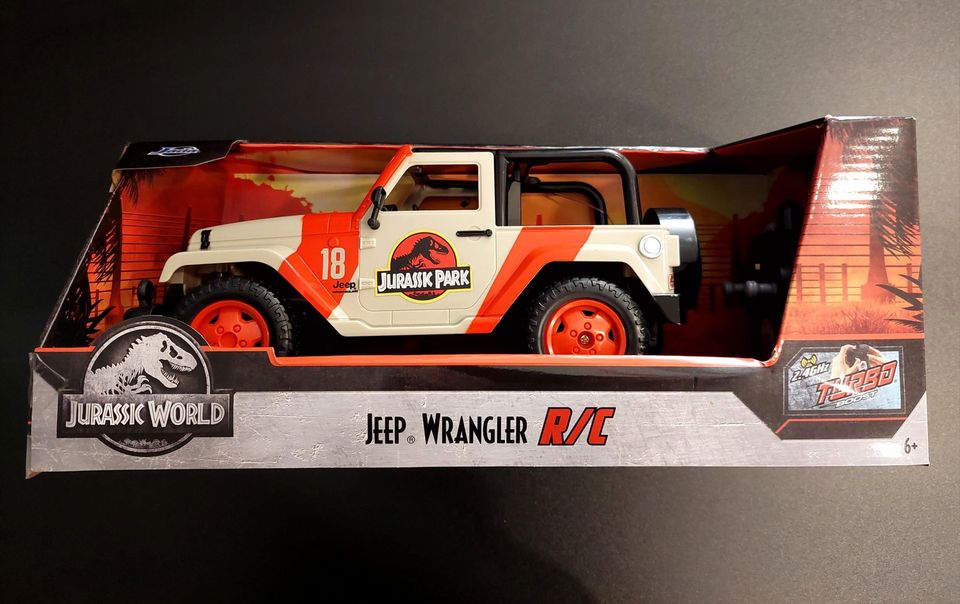UUSI Jada Jurassic World R/C Jeep Wrangler -auto