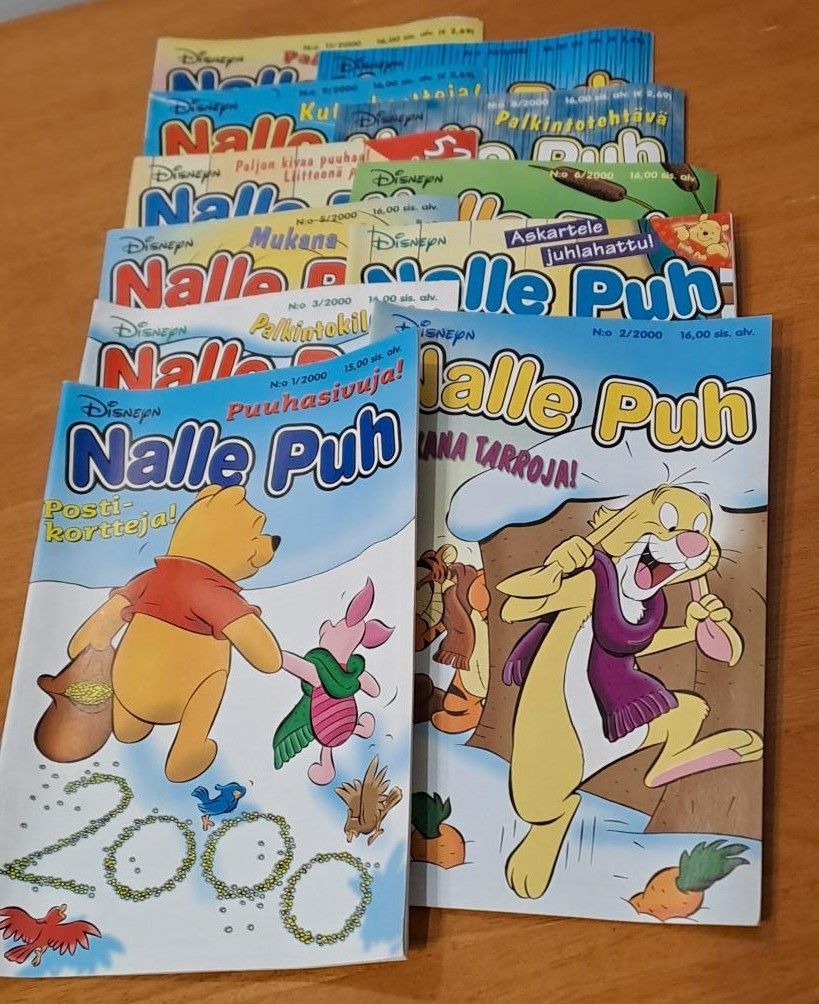 Nalle Puh -sarjakuvalehti, vuosikerta 2000,11 kpl