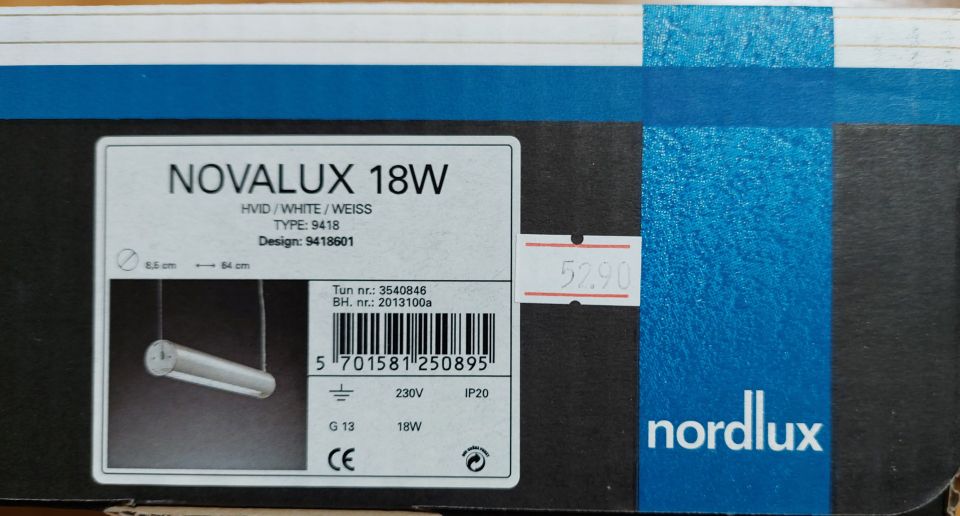 Valaisin Novalux Nordlux uusi 18W