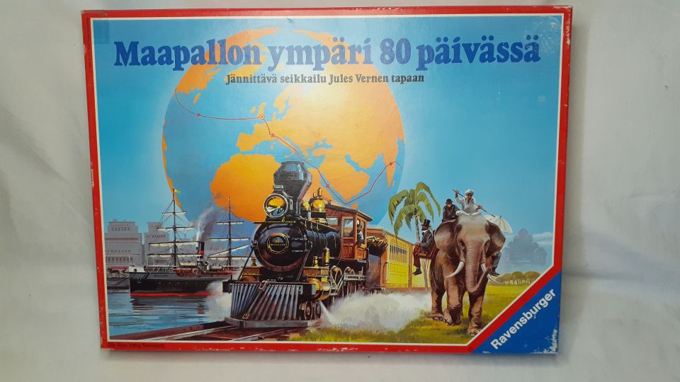 Maapallon Ympäri 80 Päivässä peli lautapeli