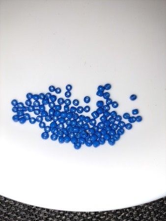 Sininen siemenhelmi noin 500-650 kpl