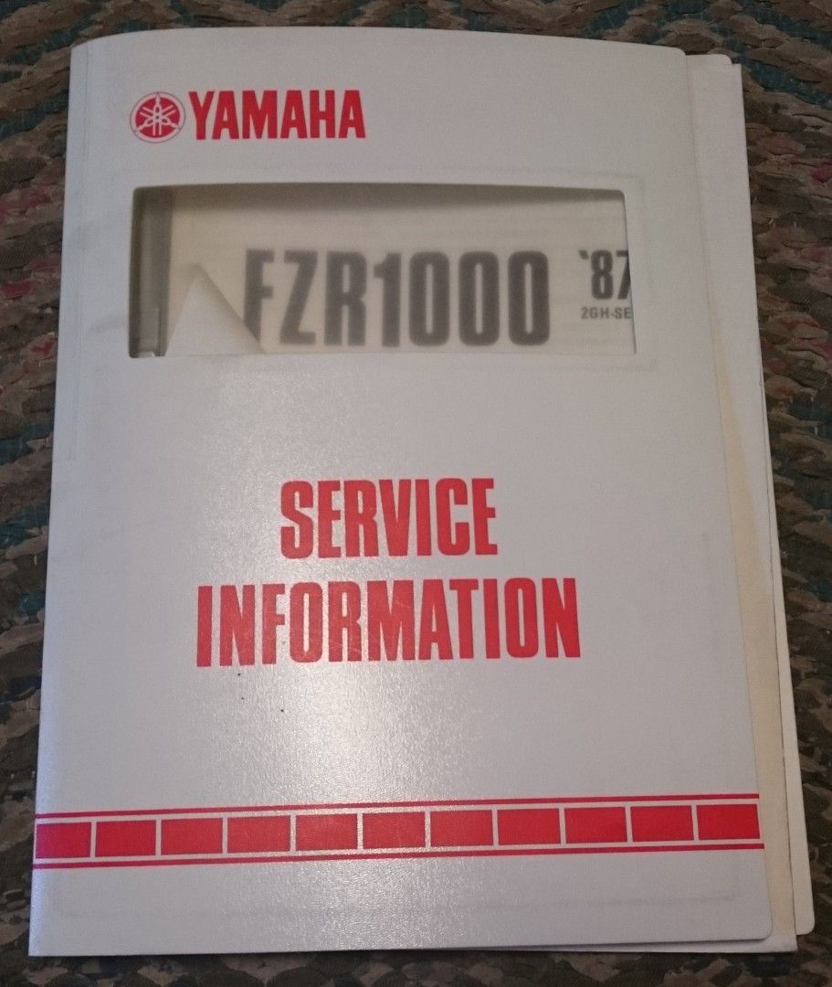 Yamaha fzr 1000 -87 2GH-SE 1 service information
