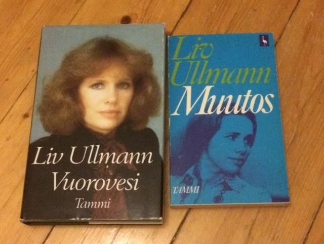 Liv Ullmann kaksi kirjaa Vuorovesi ja Muutos