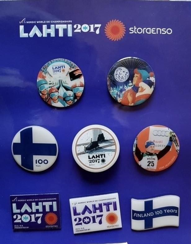 LAHTI MM 2017 viralliset kisapinssit