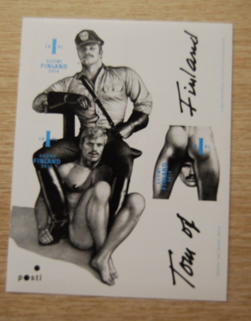 Tom Of Finland 1. luokan postimerkkejä