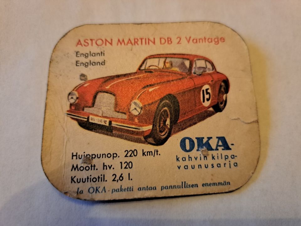 OKA autokortti ASTON MARTIN