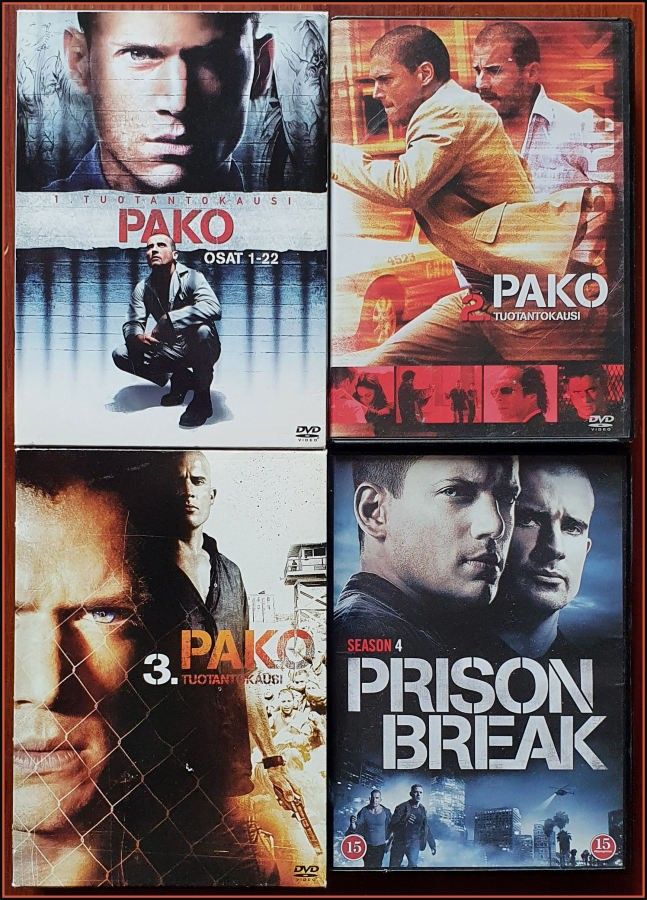 PAKO kaudet 1-4 - Dvd boxit