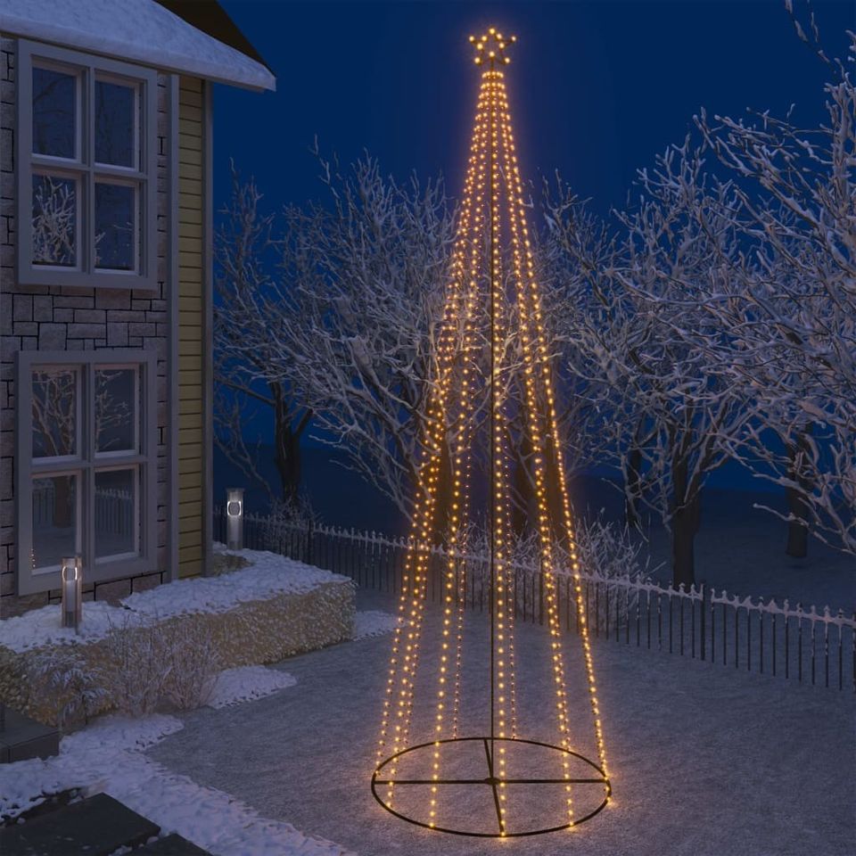 VidaXL Kartio joulukuusi lämpimän valkoista LEDiä