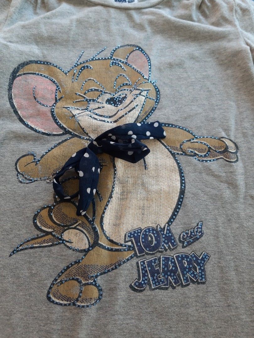 Mash Kids Tom&Jerry harmaa mekko 116 cm