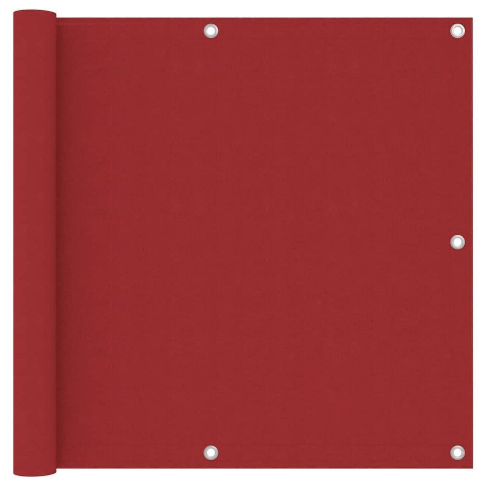 VidaXL Parvekkeen suoja punainen 90x400 cm 135037