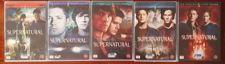 SUPERNATURAL kaudet 1 - 5 - Dvd boxit