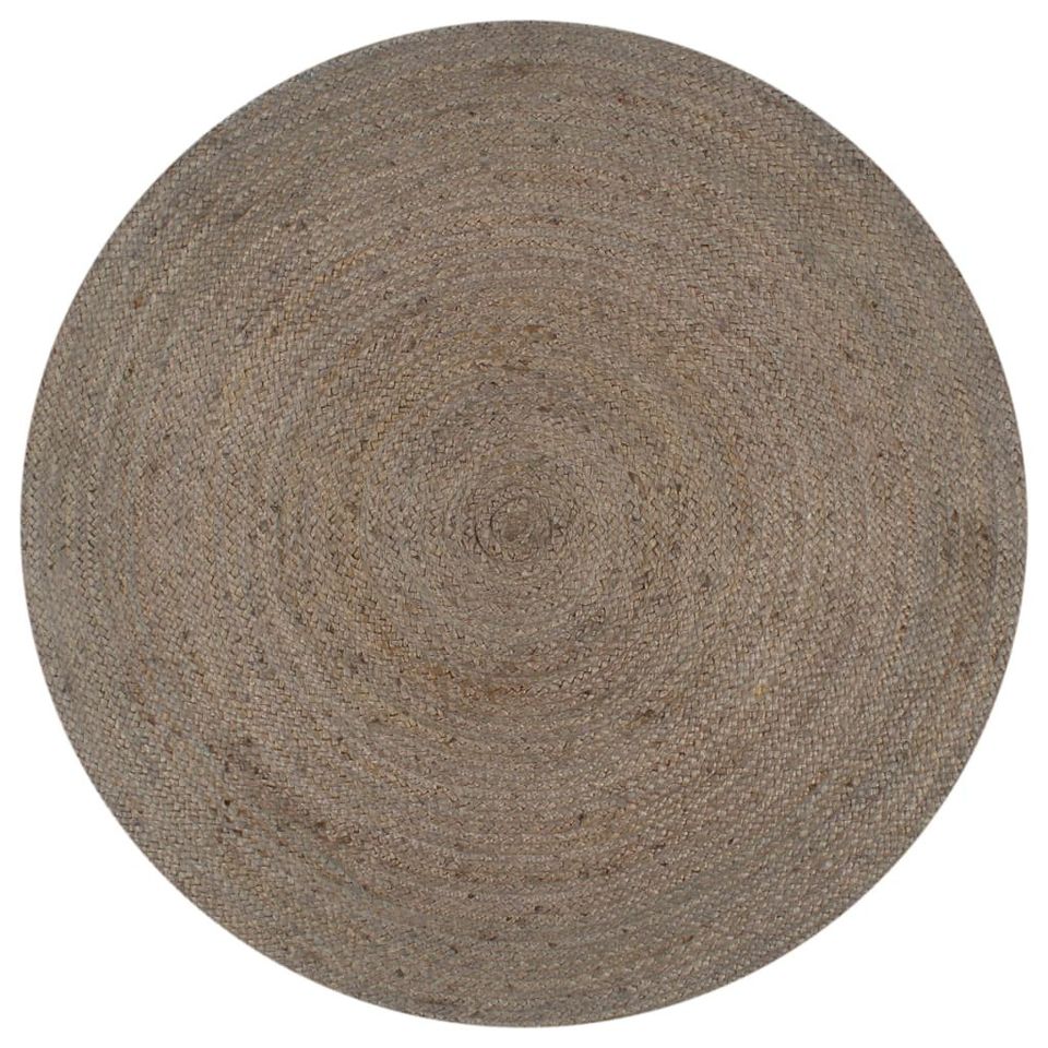 VidaXL Käsintehty pyöreä juuttimatto 90 cm 133662