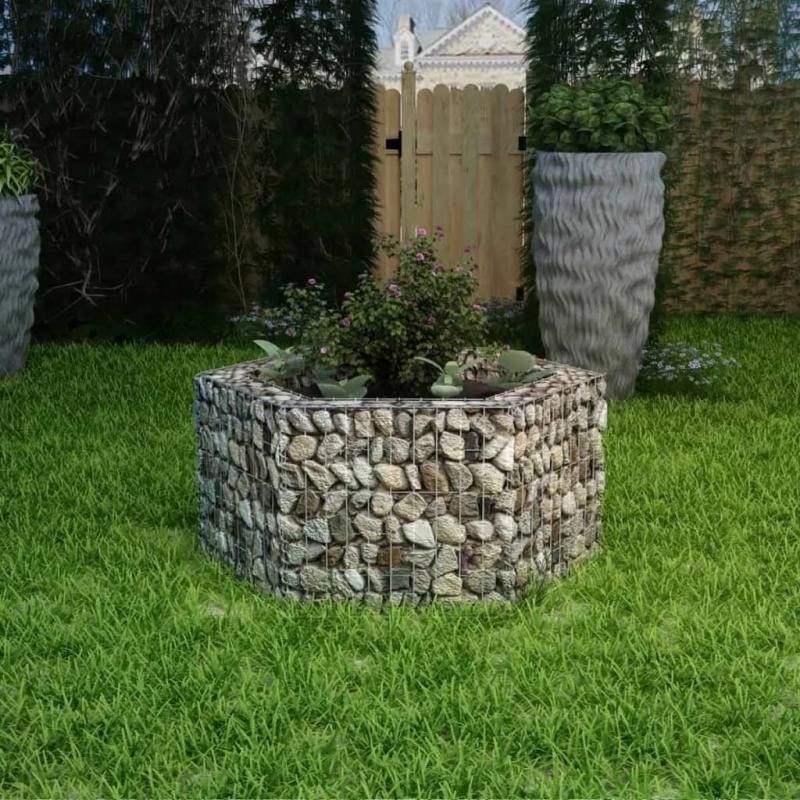 VidaXL Kuusikulmainen gabion 142532