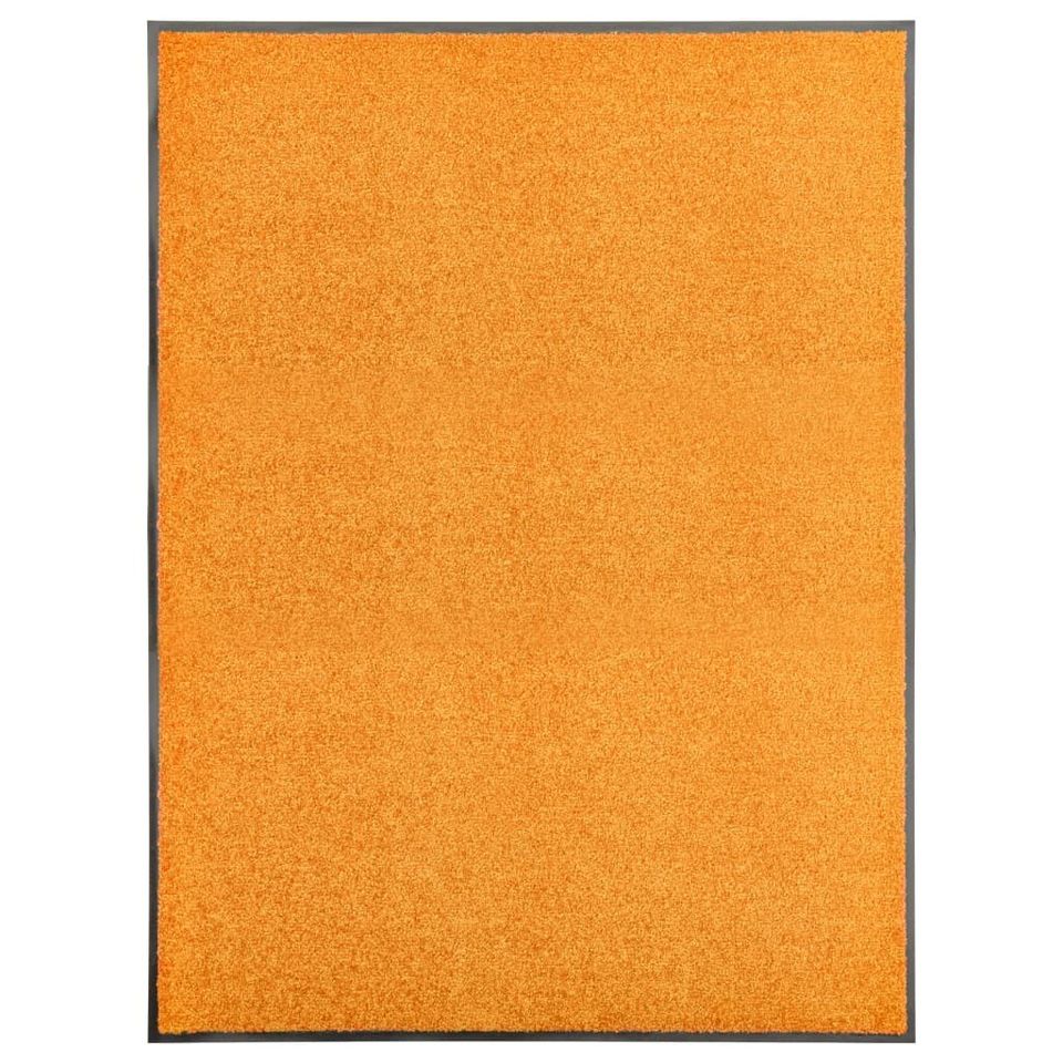 VidaXL Ovimatto pestävä oranssi 90x120 cm 323454