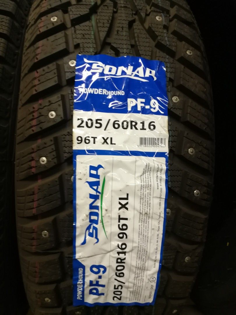 2kpl 205/60 R16 Sonar PF-9 nasta