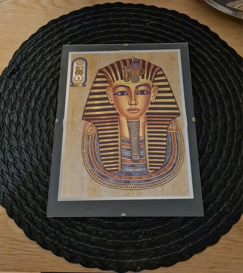 2 kpl Egypti faarao ja sfinksi aiheisia tauluja