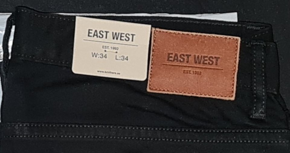 East West -farkut, W34 L34, täysin uudet