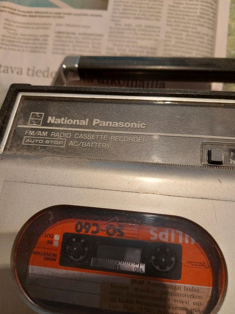 National Panasonic radio/c-kasetti soitin