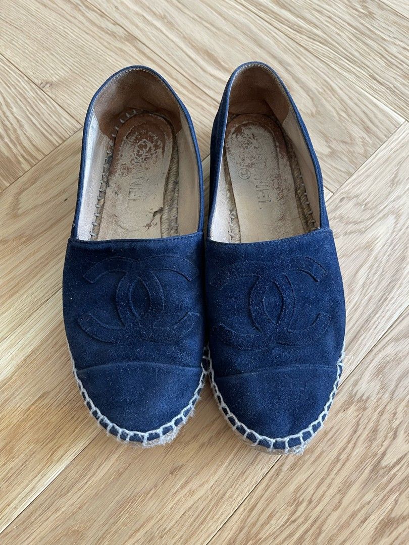 Chanel tummansiniset espadrillot, koko 37