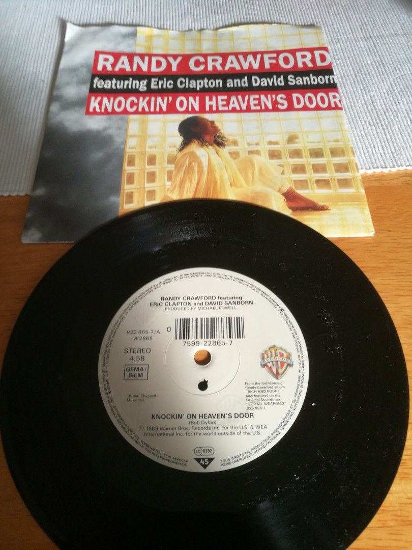 Randy Crawford 7" Knockin' on heaven's door