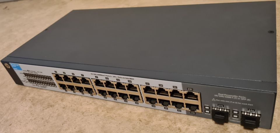 24 port +2SFP Gigabit switch, HP ProCurve 1410-24G