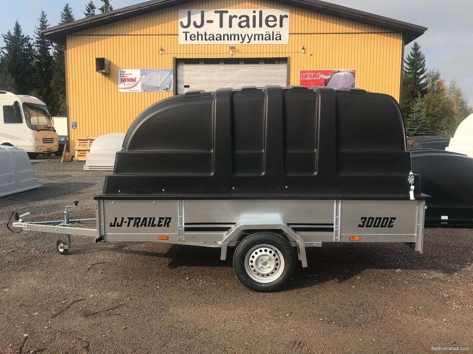 JJ-TRAILER 3000 E 35 lava 300x150 laitakork.35cm , kuomunkork.100cm, peräkärry